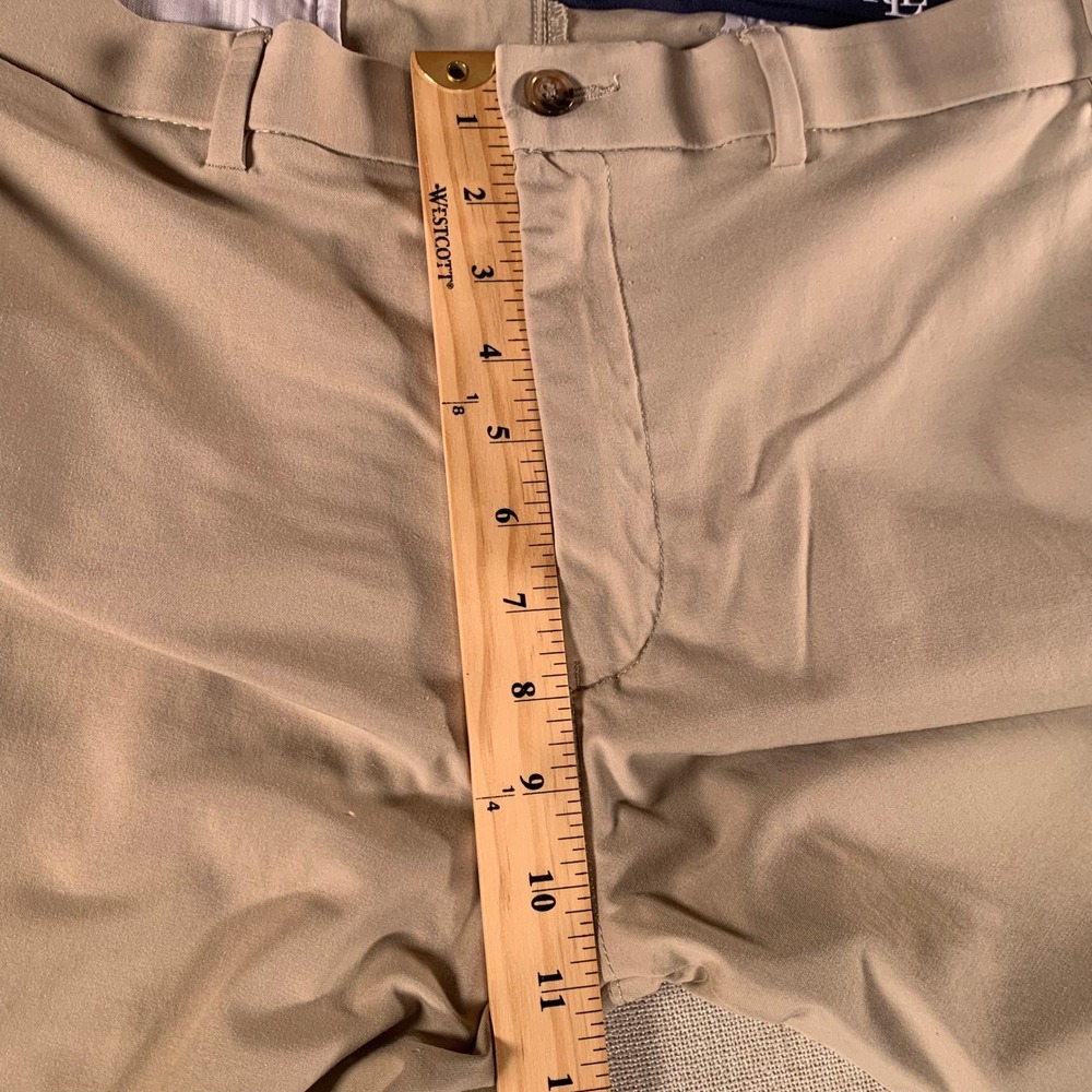 Lauren Ralph Lauren Mens Khaki Chino Pants Tan Stretch Straight Leg 38x31 - Picture 6 of 10